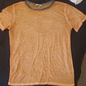 BKE Orange and Gray Men's Polo Shirt